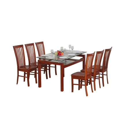 Bàn ghế ăn gỗ tự nhiên