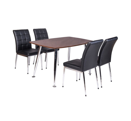 Bàn ghế ăn khung thép