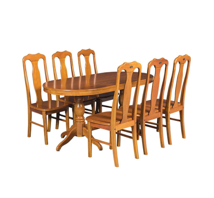 Bàn ghế ăn gỗ tự nhiên