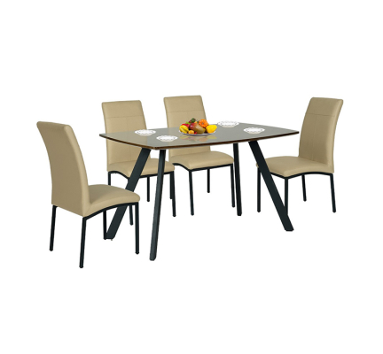 Bàn ghế ăn khung thép