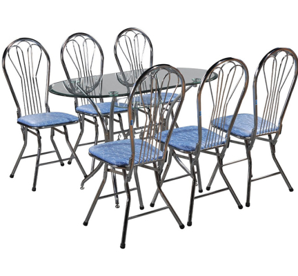 Bàn ăn khung thép