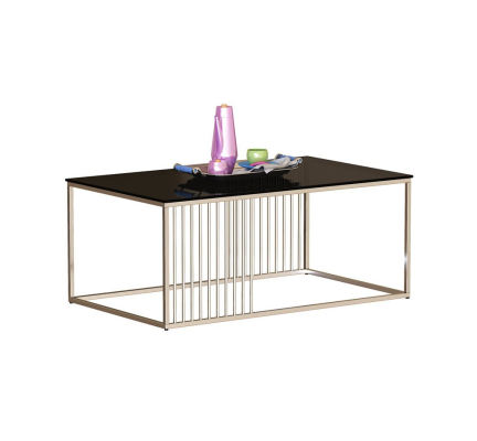 Bàn sofa inox - kính