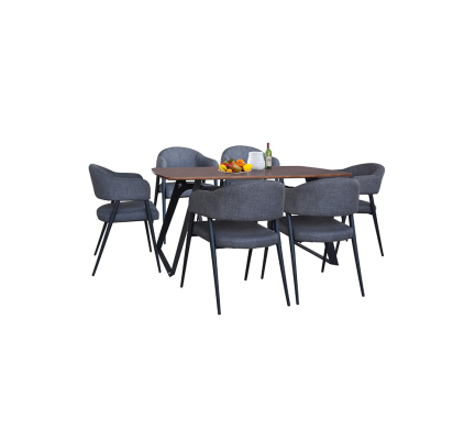 Bàn ghế ăn khung thép