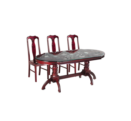 Bàn ghế ăn gỗ tự nhiên